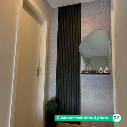 Peel & Stick Slatted Wall Panels – DIY Laminate Wood Look Decor