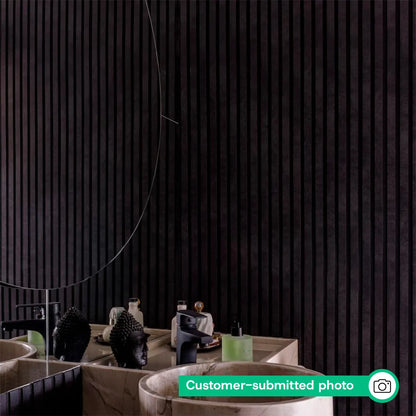 Peel & Stick Slatted Wall Panels – DIY Laminate Wood Look Decor