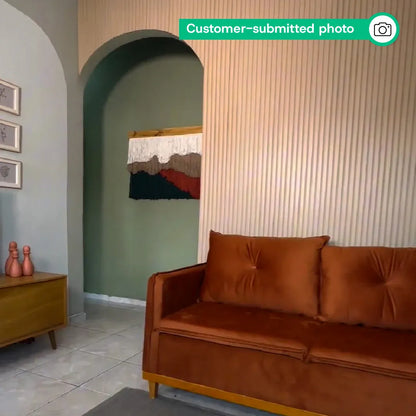 Peel & Stick Slatted Wall Panels – DIY Laminate Wood Look Decor