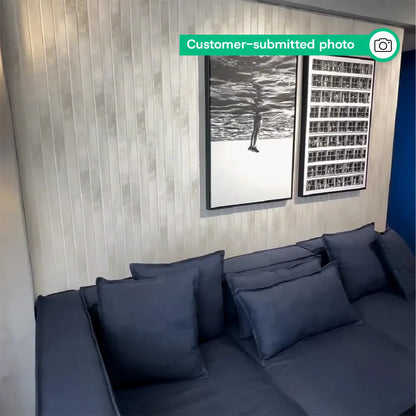 Peel & Stick Slatted Wall Panels Plus – DIY Wide Wood Look Decor