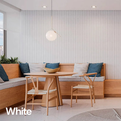 Peel & Stick Slatted Wall Panels Plus – DIY Wide Wood Look Decor